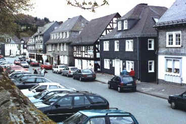 The old section of town across from the castle