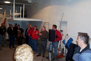 Organizers thank the Open House attendees for coming and showing their support.