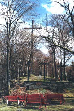 90 ft. cross and crucifixion scene