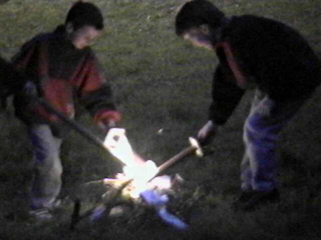 Boys just love playing with fire