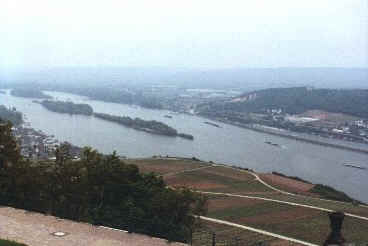 Rhine River, looking upstream